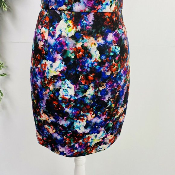 Forever New Size 8 Sheath Short Dress Floral - Picture 3 of 9